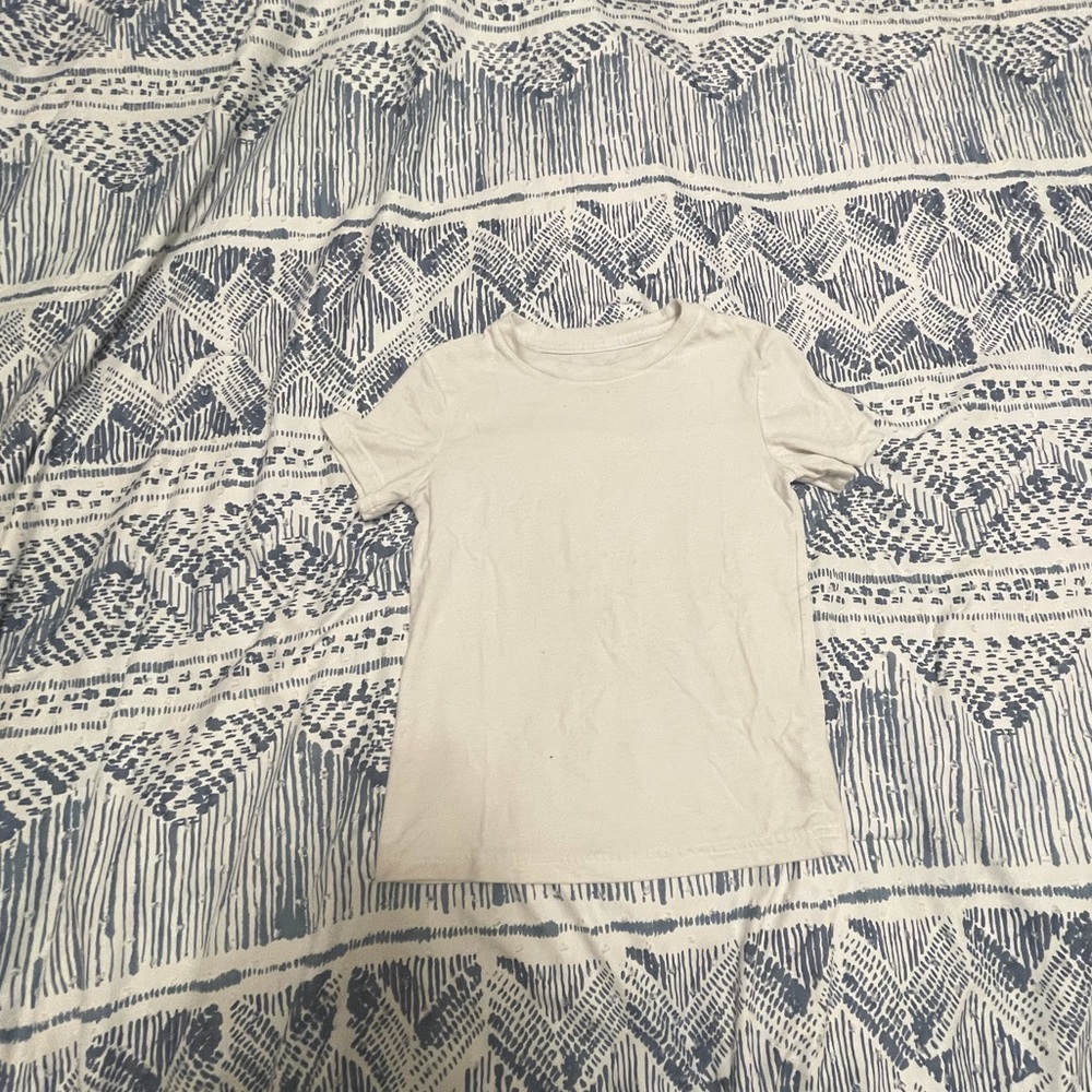 Plain white boys tee